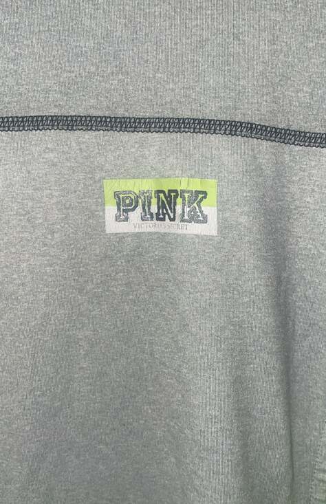 Victoria's Secret PINK Ultimate Funnel Neck Gray Neon Pullover - Picture 4 of 8